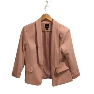 Jules & Leopold Dusty Rose Open Blazer Size L